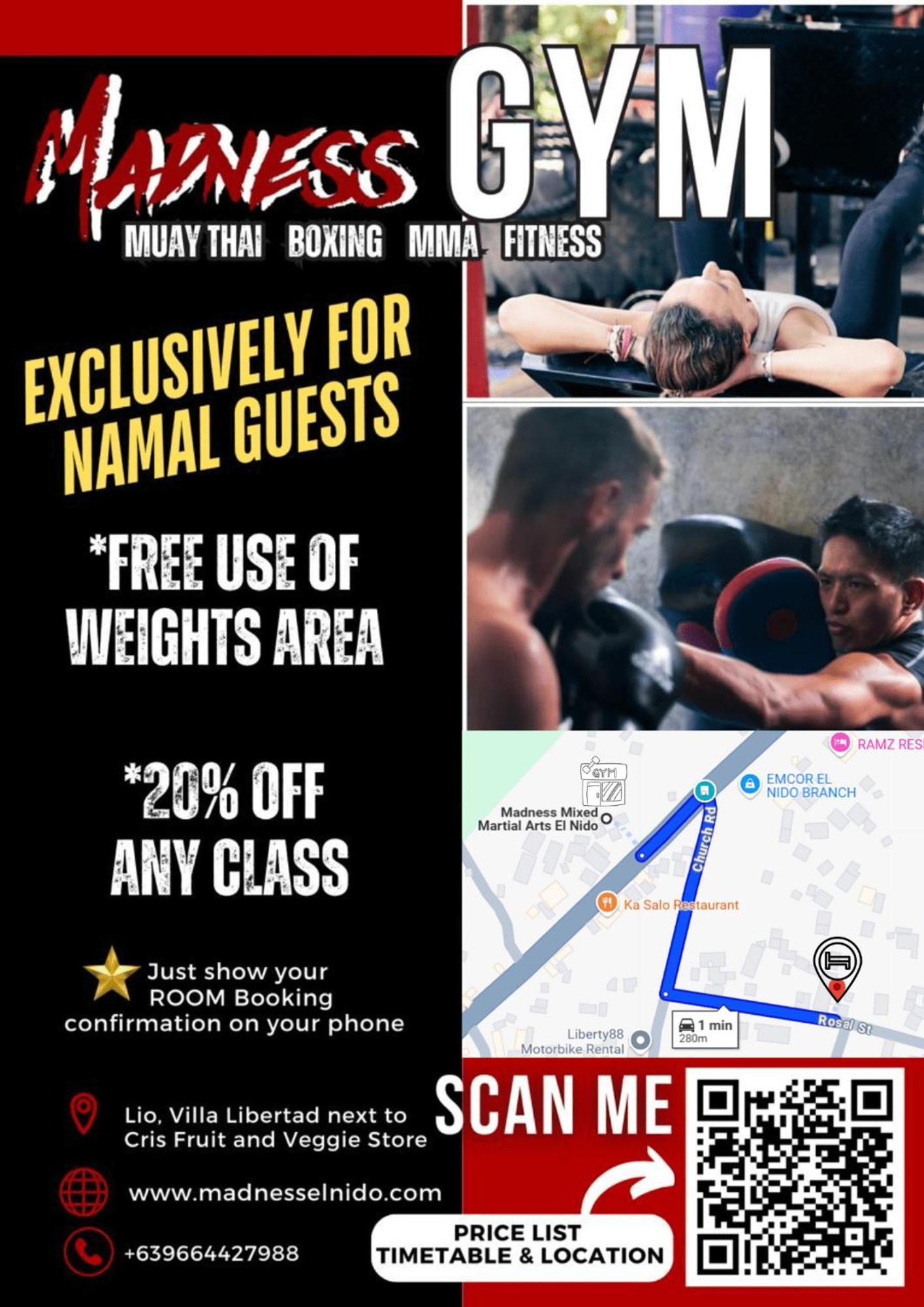 Namal Apartelle - Free Scooter & Gym Access El Nido Exteriör bild